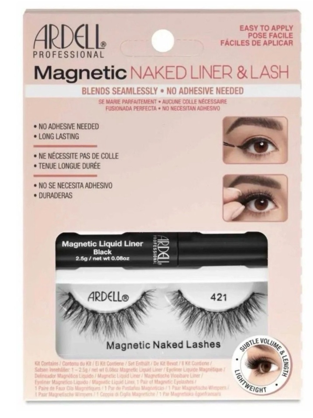 Ardell Magnetic Naked Liner & Lash Set — Black Style 421